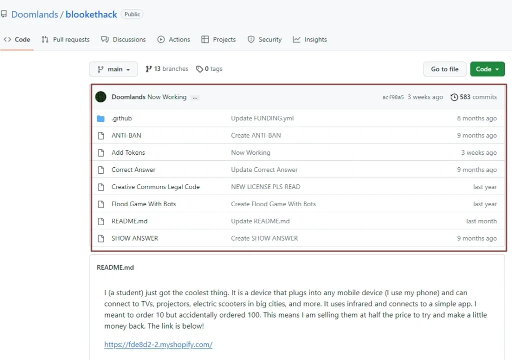 Get code from Duolingohack
github profile 